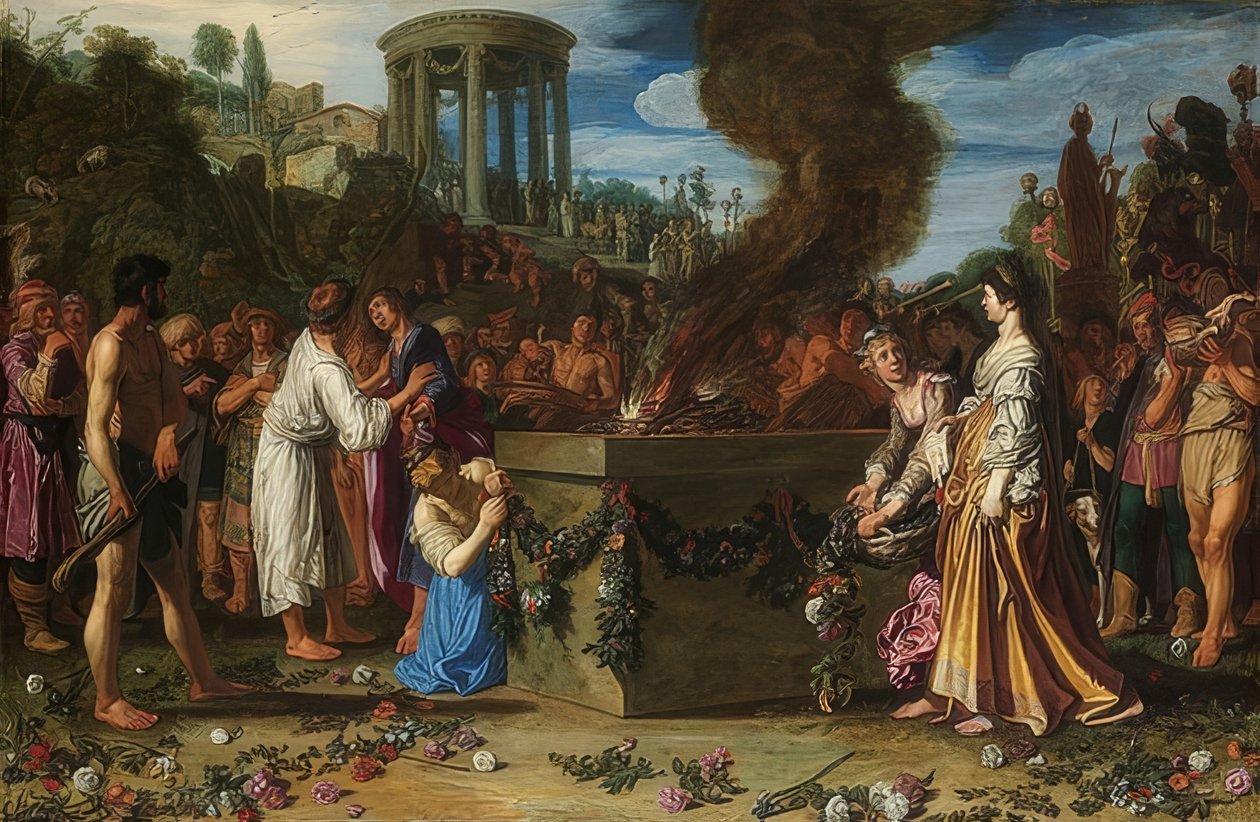 Striden mellom Orestes og Pylades. 1614 av Pieter Lastman