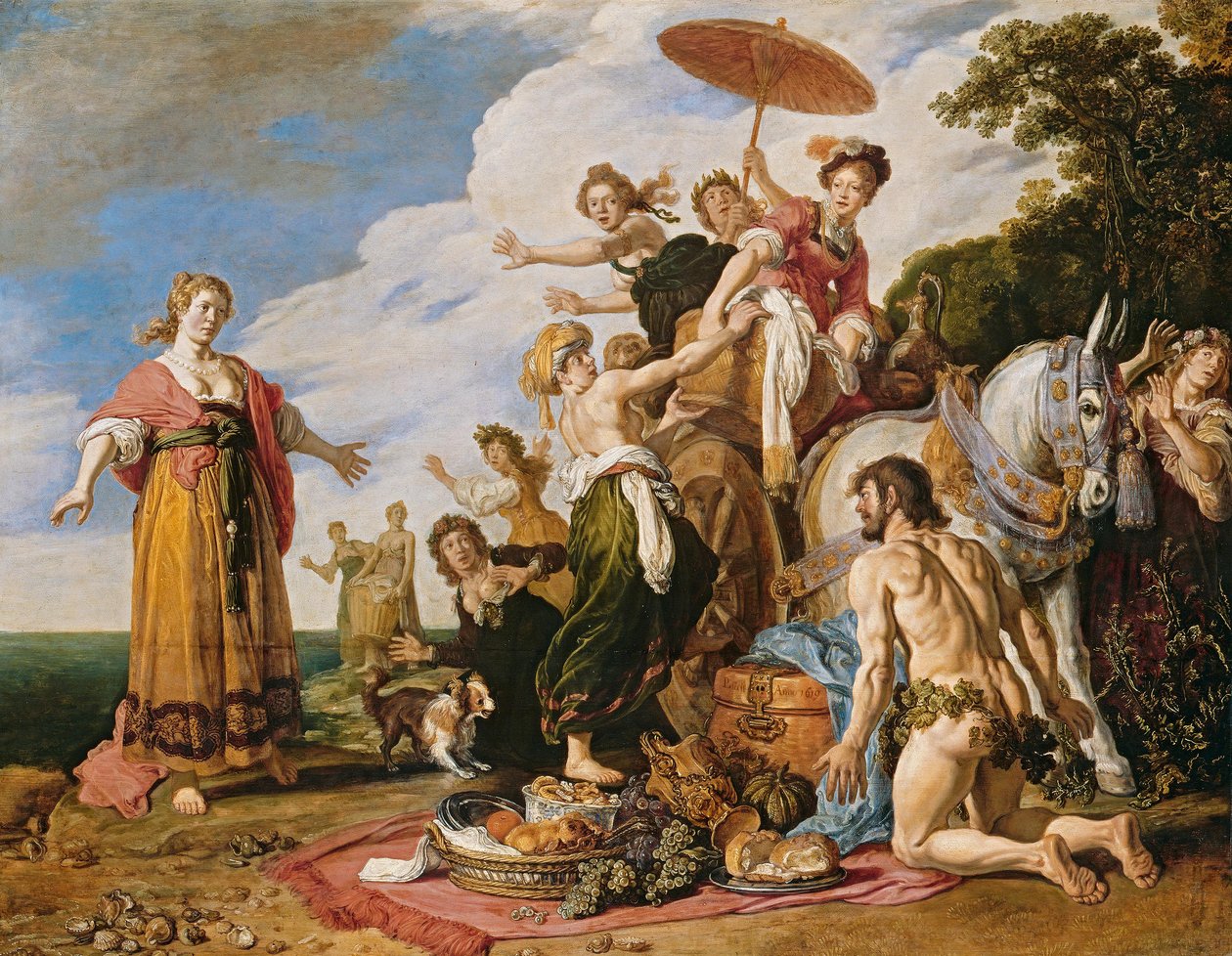 Odyssevs foran Nausikaa av Pieter Lastman
