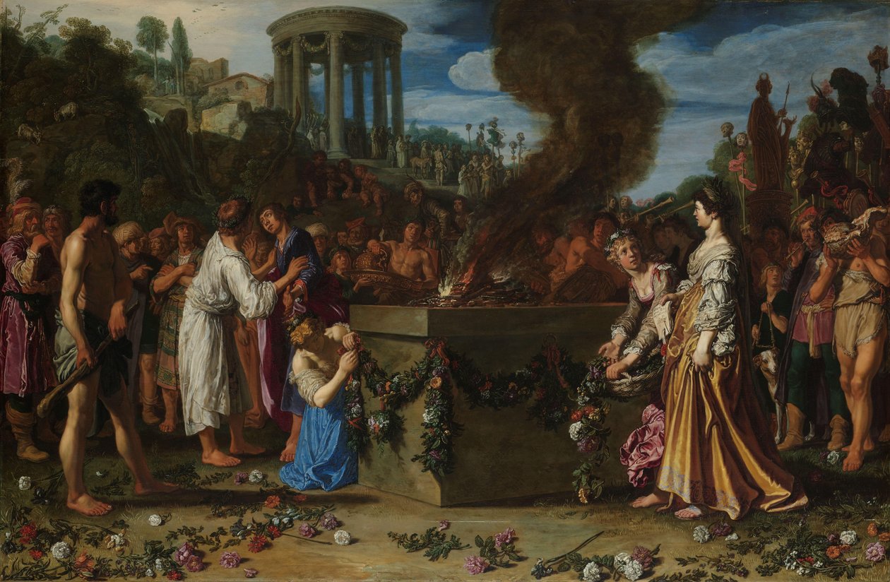 Orestes og Pylades disputerer ved alteret Orestes og Pylades disputerer ved alteret (Euripides, Iphigenia i Tauris) av Pieter Lastman