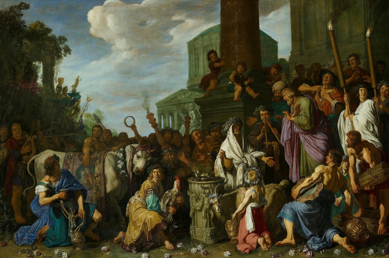 Paulus og Barnabas i Lystra av Pieter Lastman
