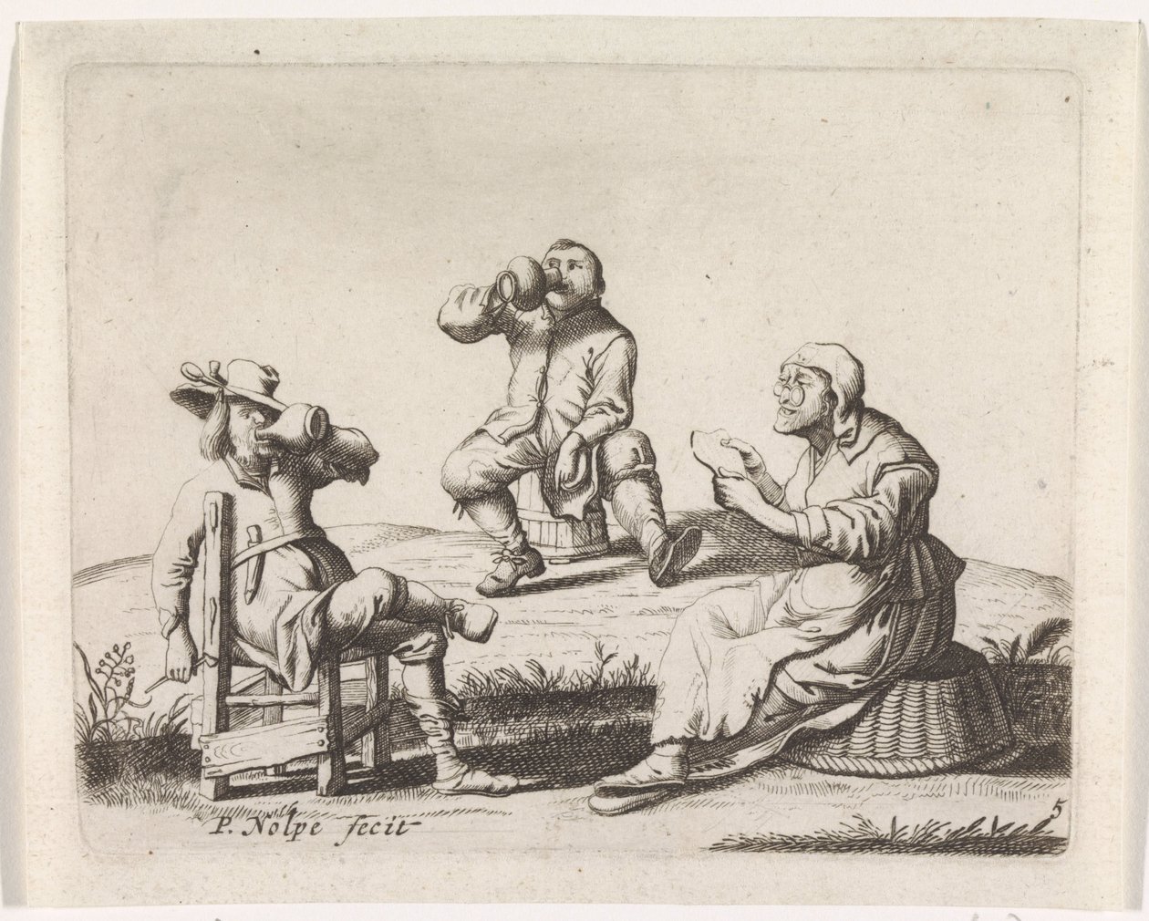 Tre bønder av Pieter Nolpe