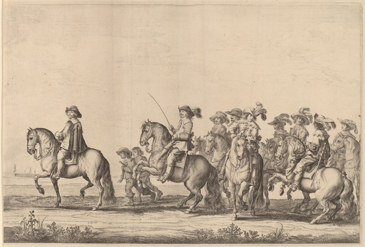 Marie de Medicis inntreden i Amsterdam [plate 2 av 6] av Pieter Nolpe