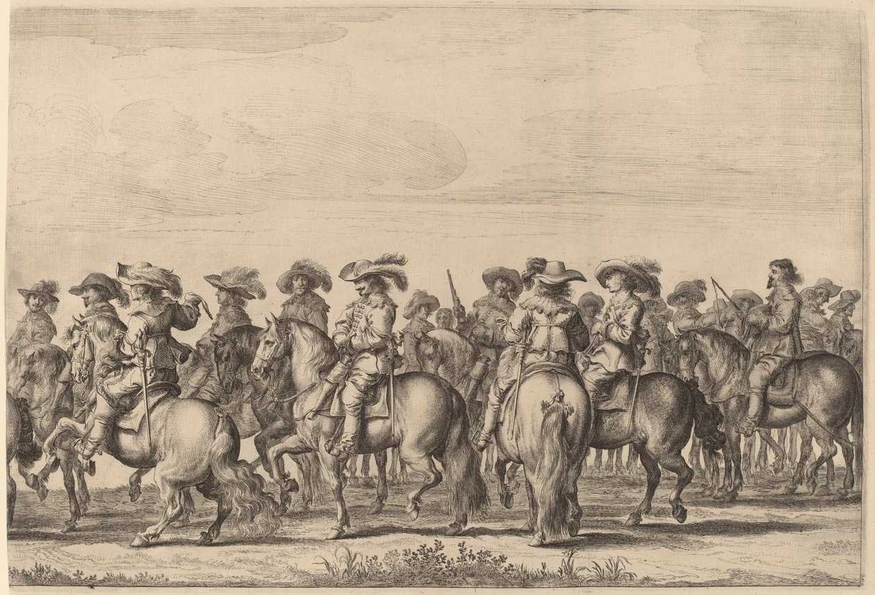 Marie de Medicis inntreden i Amsterdam [plate 4 av 6] av Pieter Nolpe