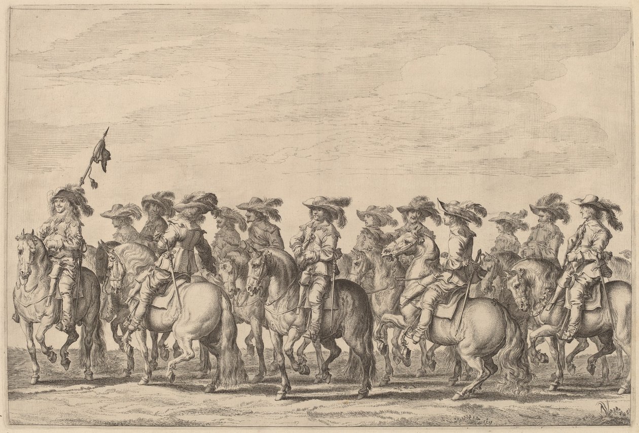Marie de Medicis inntreden i Amsterdam [plate 6 av 6] av Pieter Nolpe