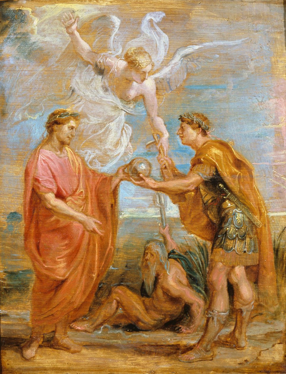 Constantius utnevner Konstantin til sin etterfølger, 1622 av Peter Paul Rubens