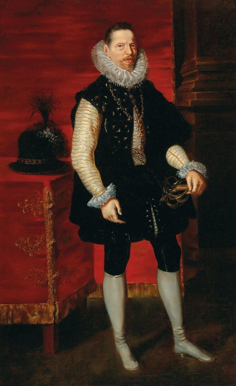 Portrett av Albert VII, erkehertug av Østerrike 1559-1621. av Pieter Paul Rubens