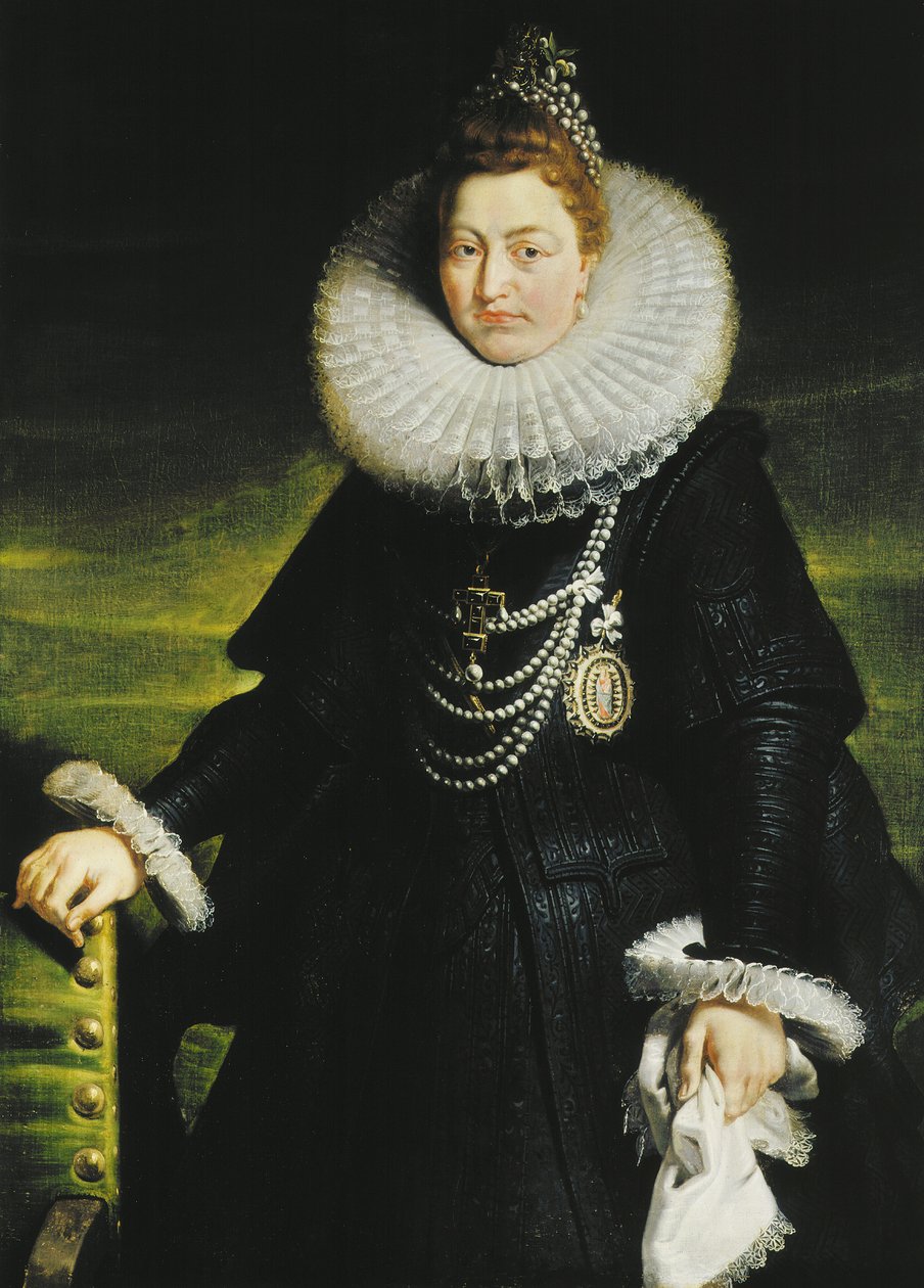 Portrett av Infanta Isabella Clara Eugenia av Spania 1566-1633, 1616. av Pieter Paul Rubens