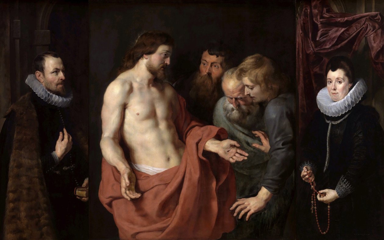 The Incredulity of Saint Thomas The Rockox Triptych , Mellom 1613 og 1615. av Peter Paul Rubens