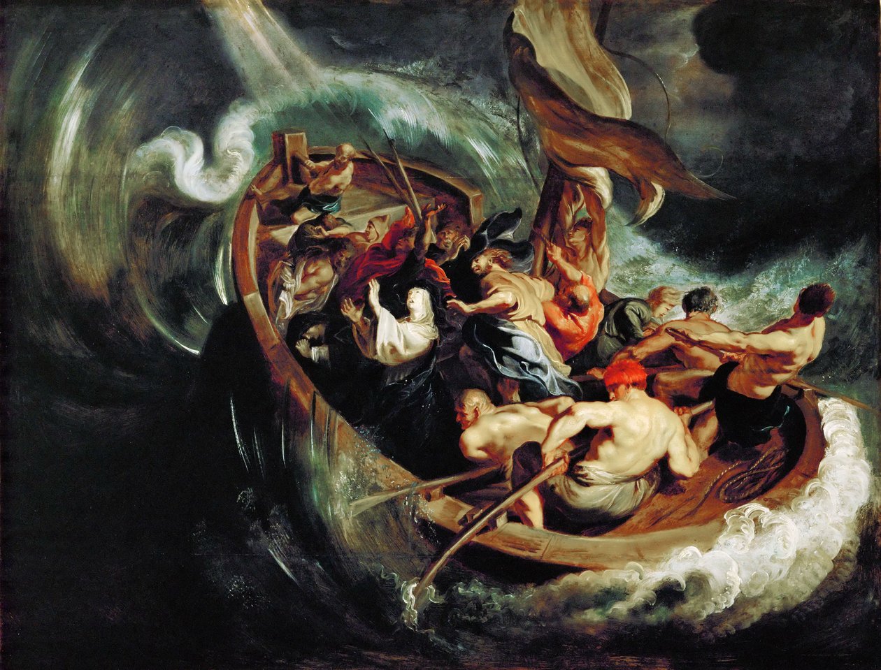 The Miracle of St. Walburga, ca 1611. av Peter Paul Rubens