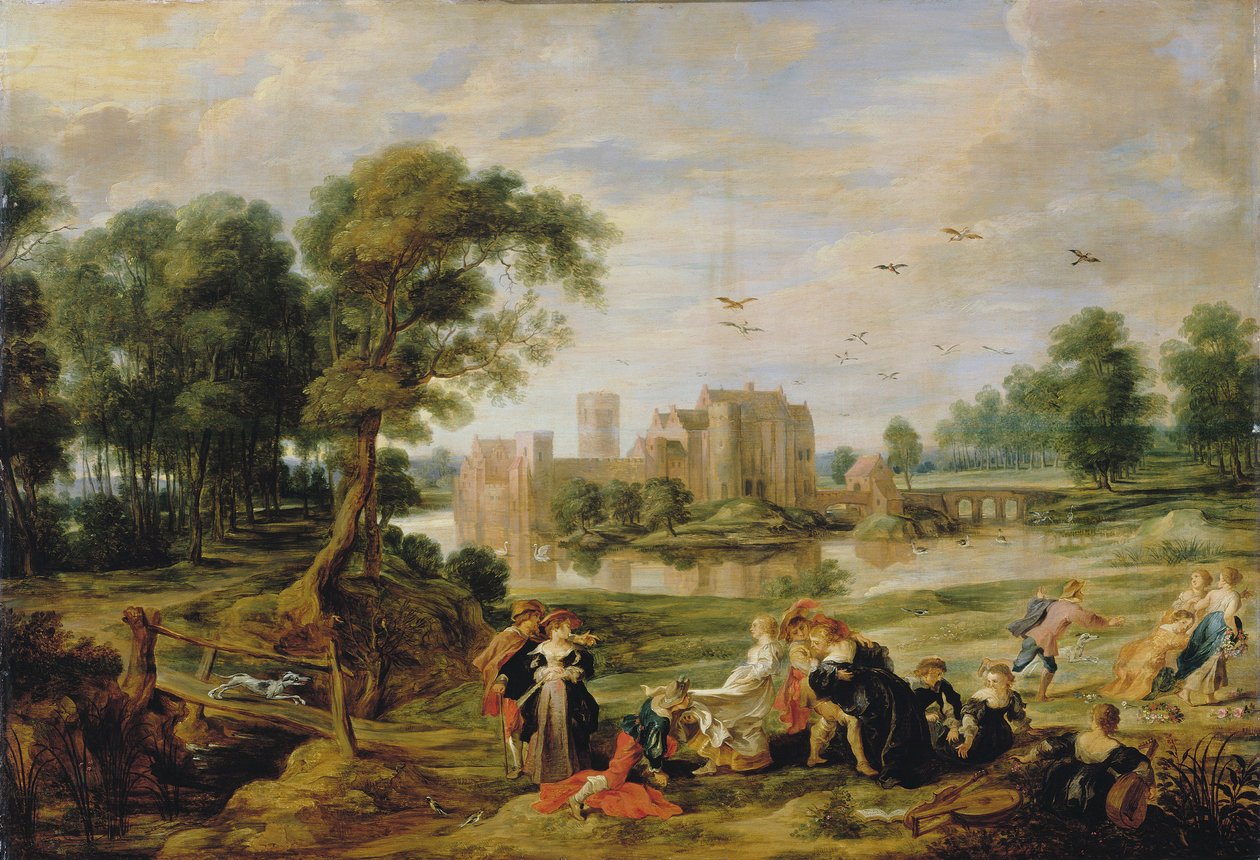 Slottsparken i Ekeren, 1527-1530. av Pieter Paul Rubens