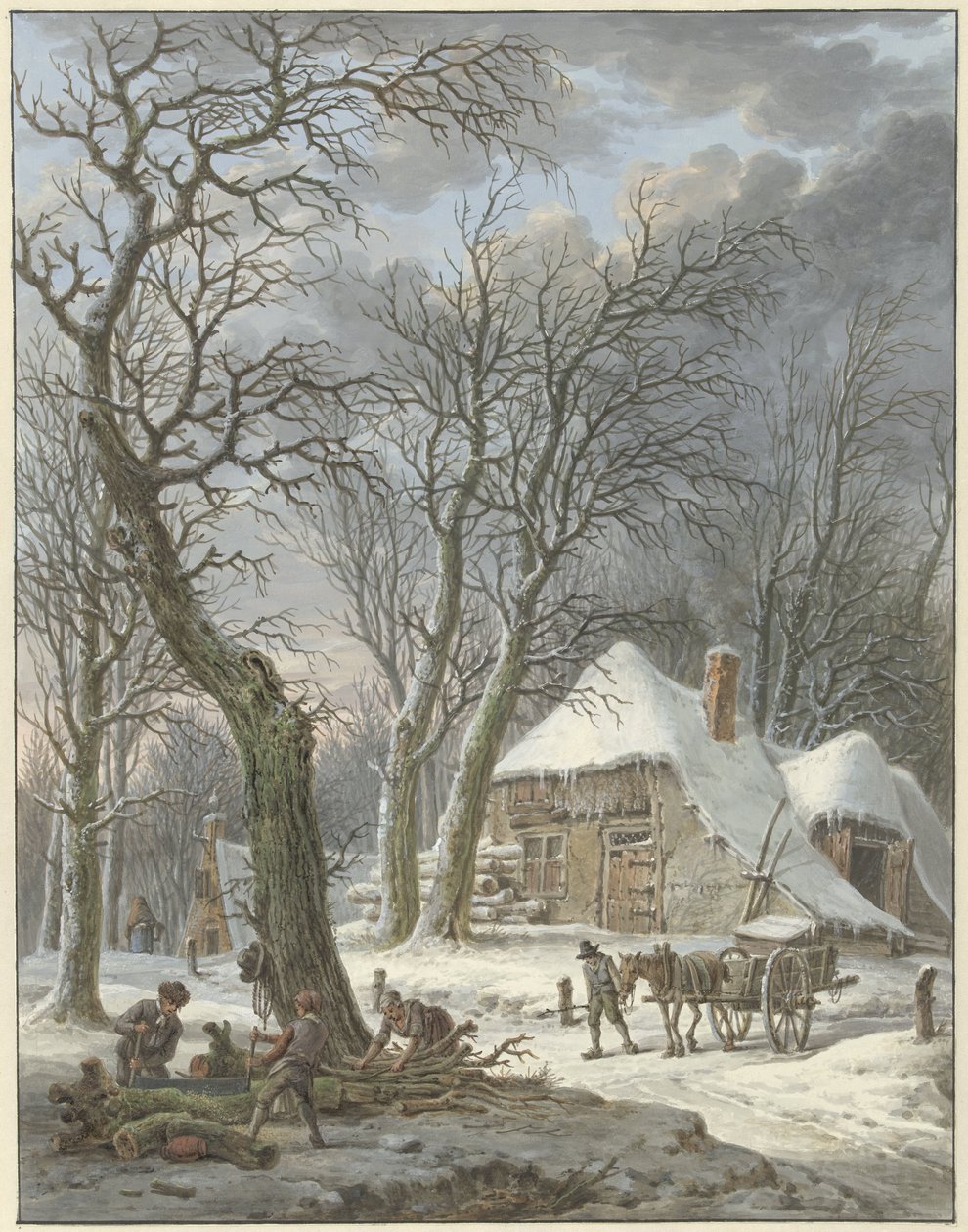 vinterlandskap av Pieter Pietersz. Barbiers