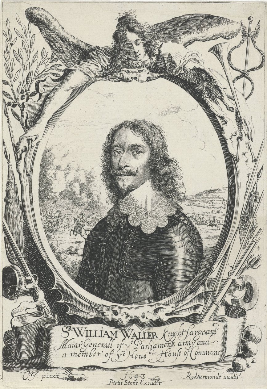 Portrett av Sir William Waller av Pieter Rottermondt