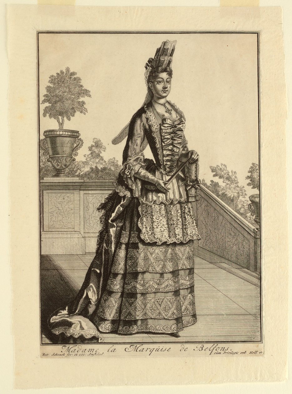 Madame Marquise de Belfons av Pieter Schenk