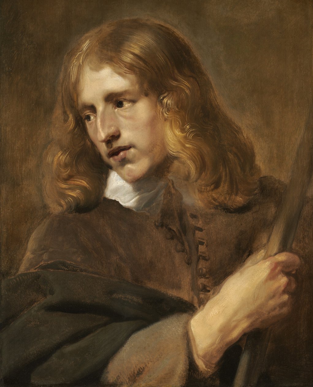 En ung mann som holder en stav, 1640. av Pieter Soutman