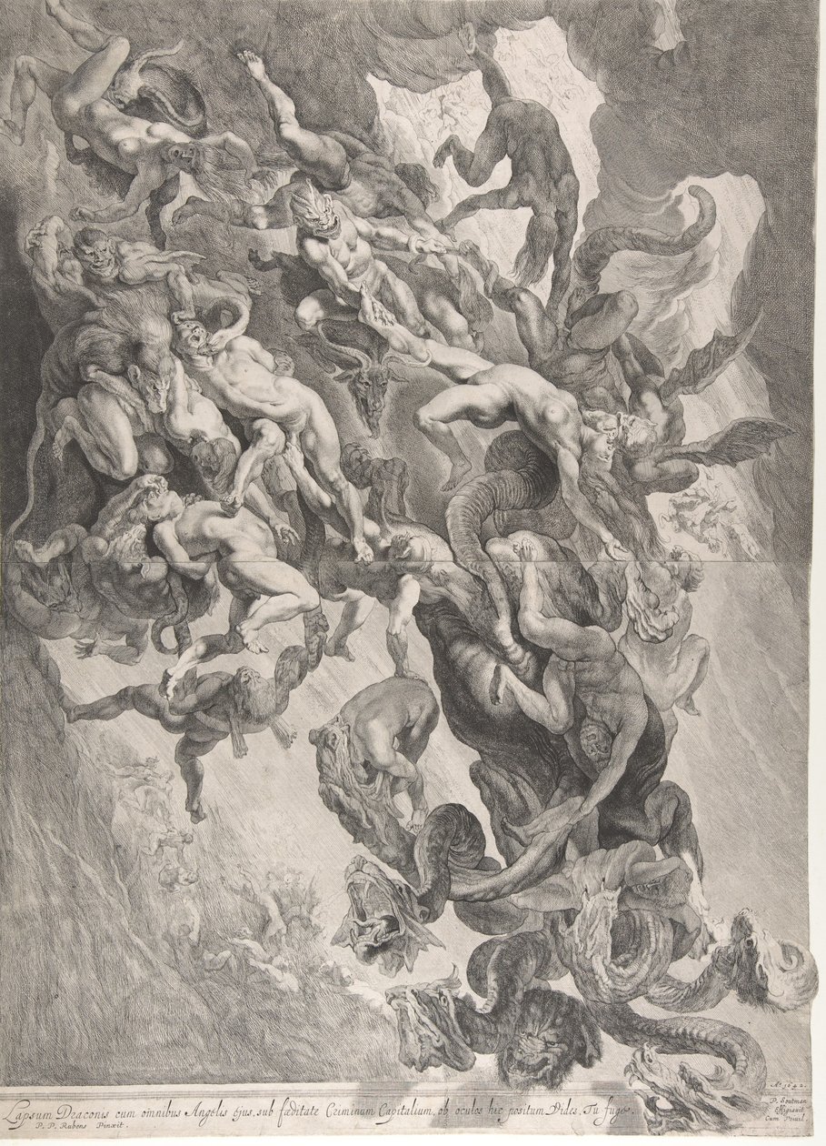 De fordømtes fall, 1642. av Pieter Soutman