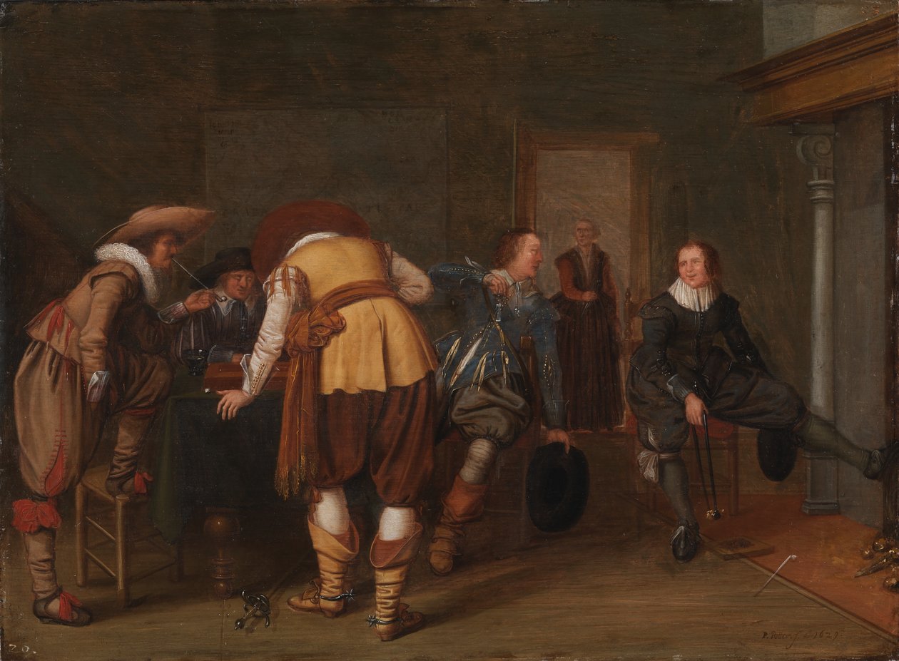 Brettspillspillerne av Pieter Symonsz Potter