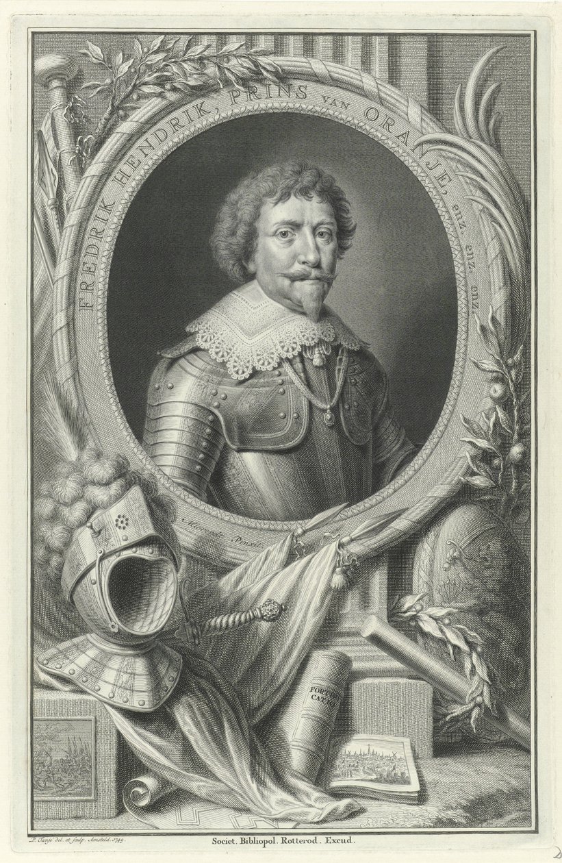 Portrett av Frederik Hendrik, Prins av Orange-Nassau av Pieter Tanjé