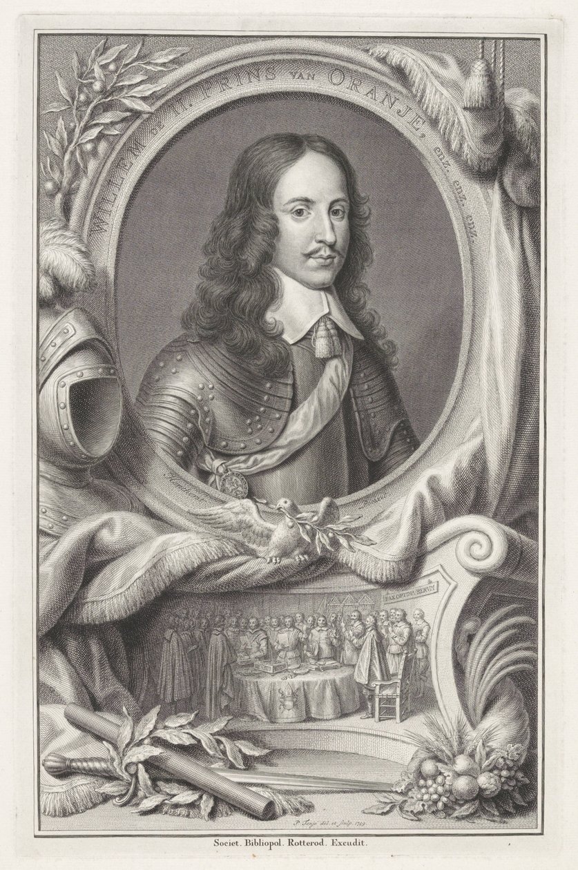 Portrett av William II, Prince of Orange av Pieter Tanjé