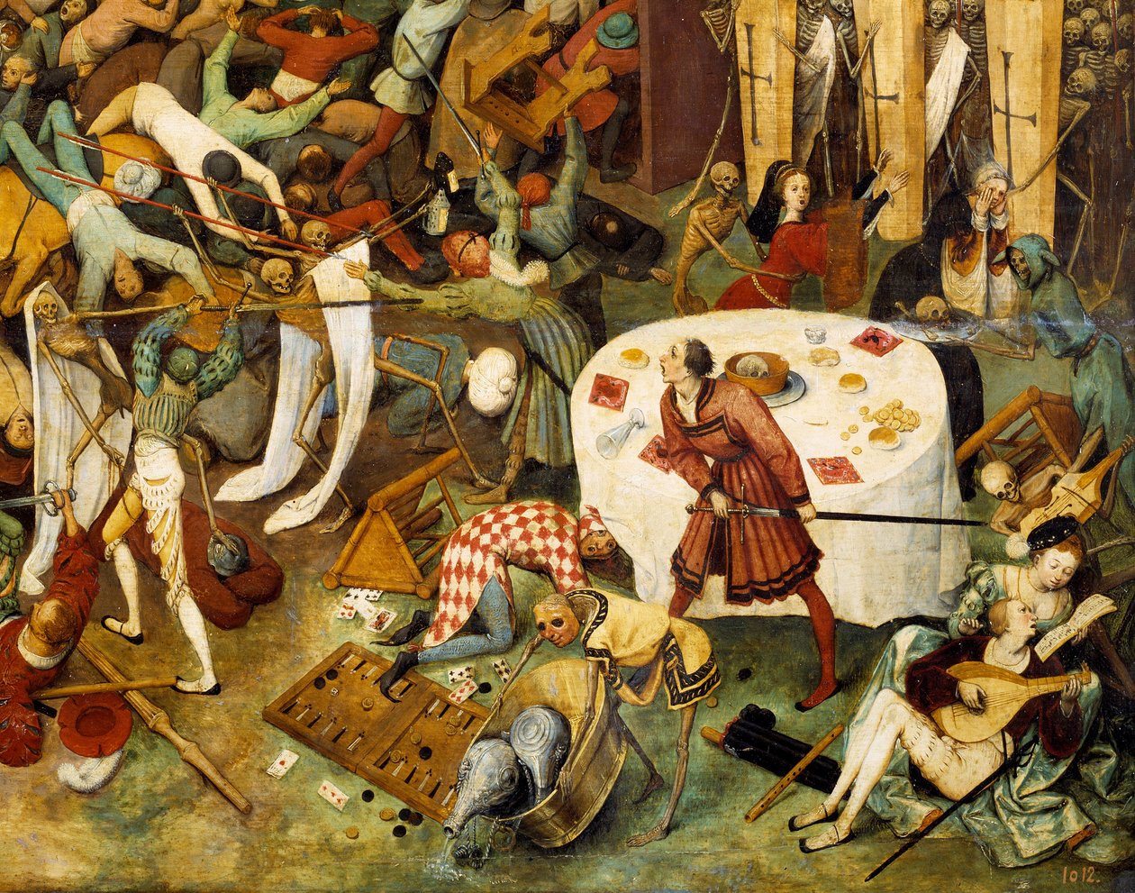 Dødens triumf Maleri av Pieter Bruegel (eller Breugel eller Brueghel eller Breughel) den eldste (1525-1569) Søn fra 1500-tallet. 117x162 cm Musee du Prado, Madrid av Pieter Bruegel the Elder