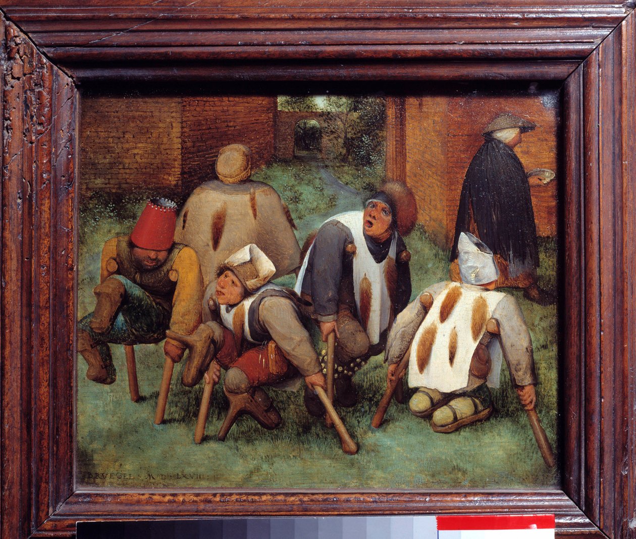 Tiggerne Grupper av funksjonshemmede døde og elendige. Maleri av Pieter Bruegel (eller Breugel eller Brueghel eller Breughel) førstnevnte (1525-1569). 1568. Dim. 0,18x0,21 m. Louvre-museet, Paris av Pieter Bruegel the Elder