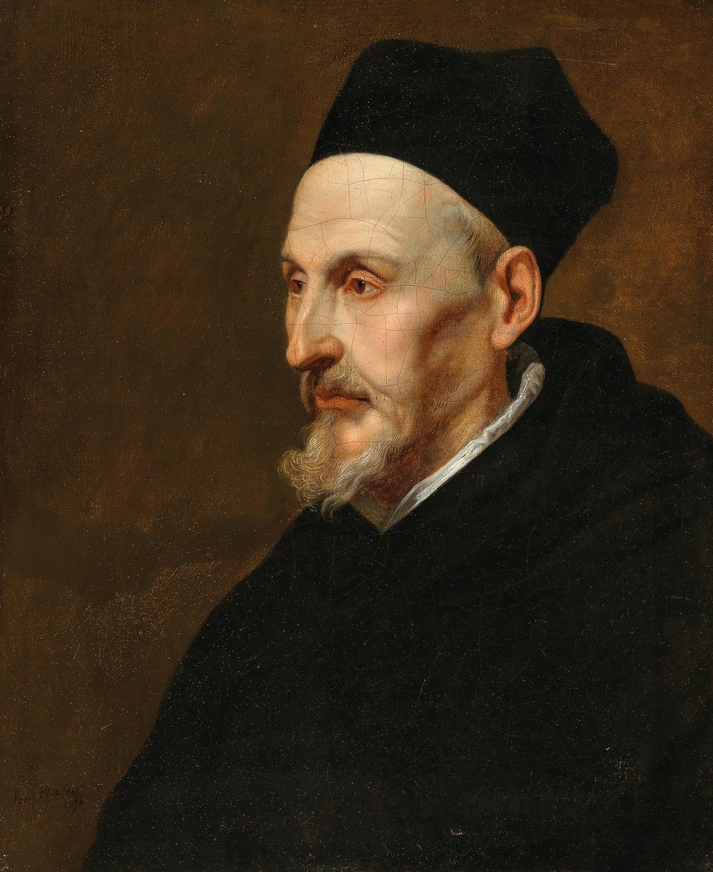Portrett av Anthonius Triest 1576-1657, biskop av Brugge og Gent, 1650. av Pieter Thijs