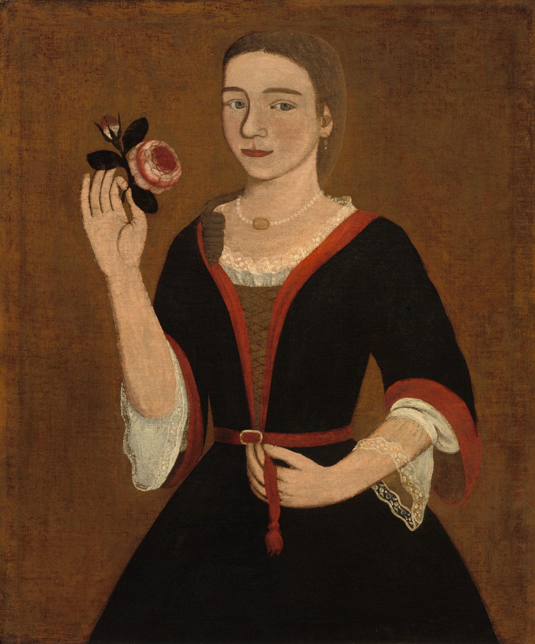 Frøken Van Alen, ca. 1735. av Pieter Vanderlyn