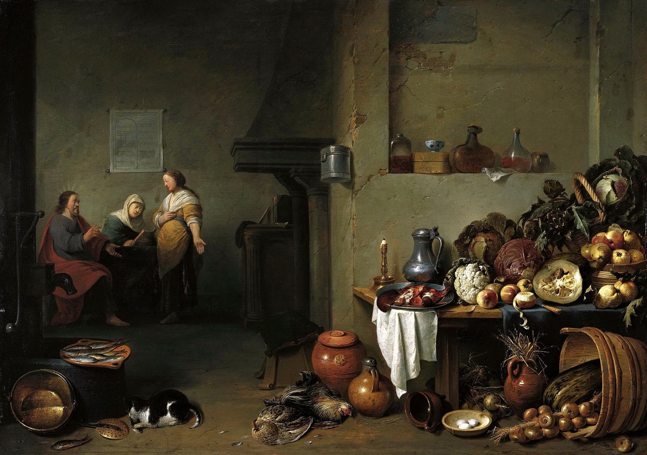 Kristus i huset til Marta og Maria av Pieter de Bloot