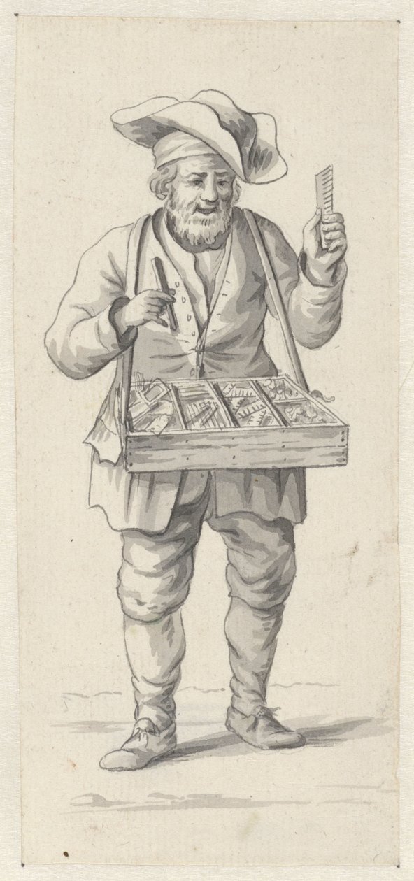 Gateselger med kammer og nåler av Pieter de Goeje