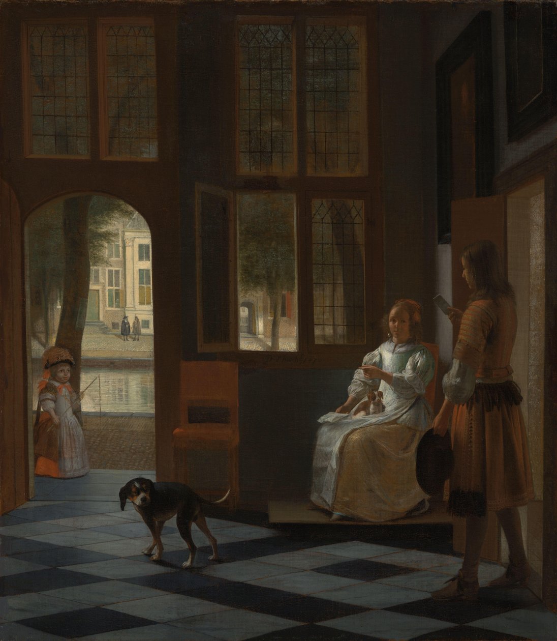 Man Handing a Letter to a Woman in the Entrance Hall of a House   1396552   no       norwegian Successfully Translated  Original: Japanese naval officers discussing tactics Translat: Japanese naval officers discussing tactics 1349869 no norwegian Successfu av Pieter de Hooch
