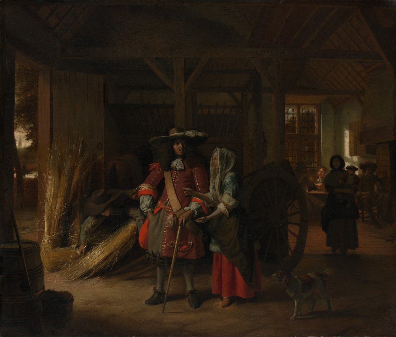 Betaler vertinnen, ca. 1670. av Pieter de Hooch
