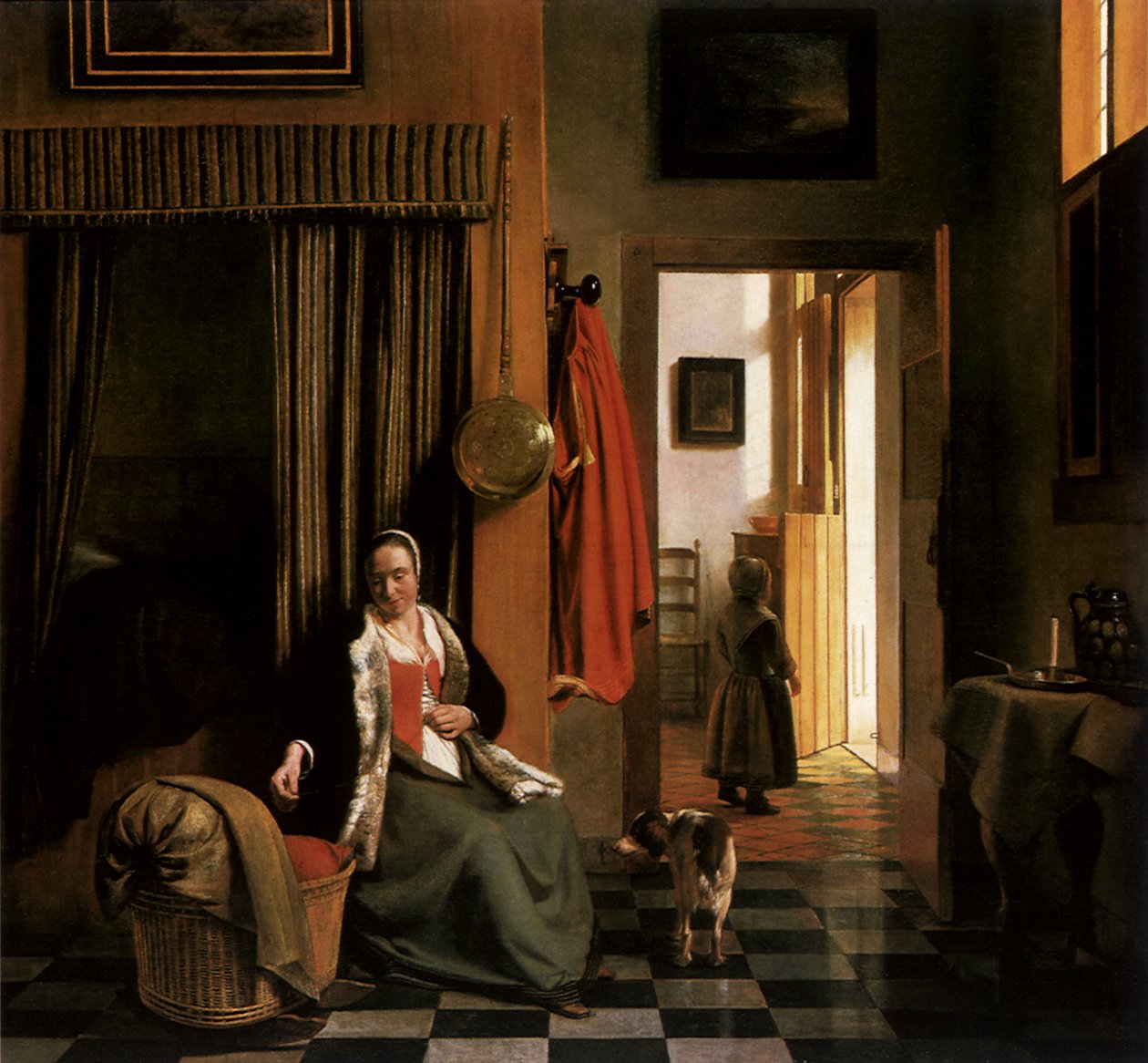 The Mother, ca. 1661-63 (olje på lerret) av Pieter de Hooch