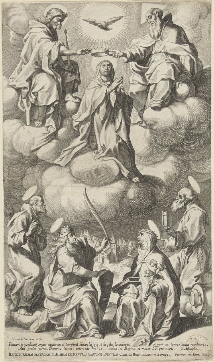 Kroning av Maria av Pieter de Jode (I) (attributed to)