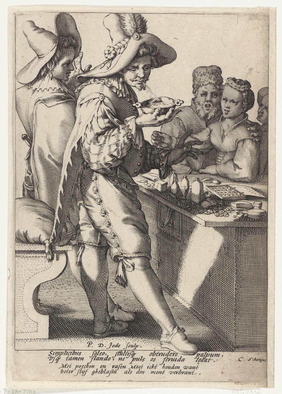 Bedre blåst hardt enn munnen brent av Pieter de Jode (I)