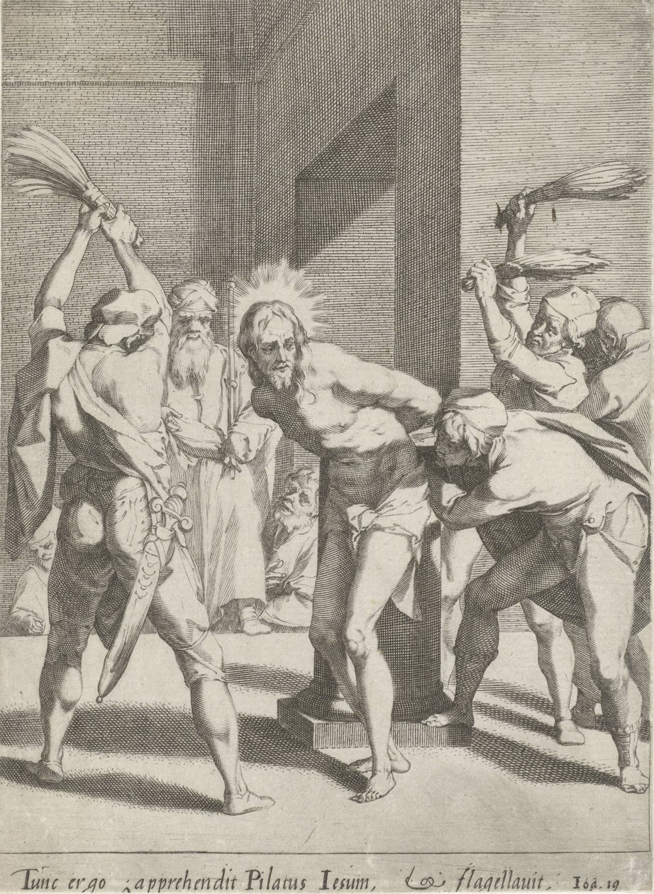 Geseling van Christus Passie van Christus (serietittel) Lidenskap og oppstandelse (serietittel) av Pieter de Jode (I)