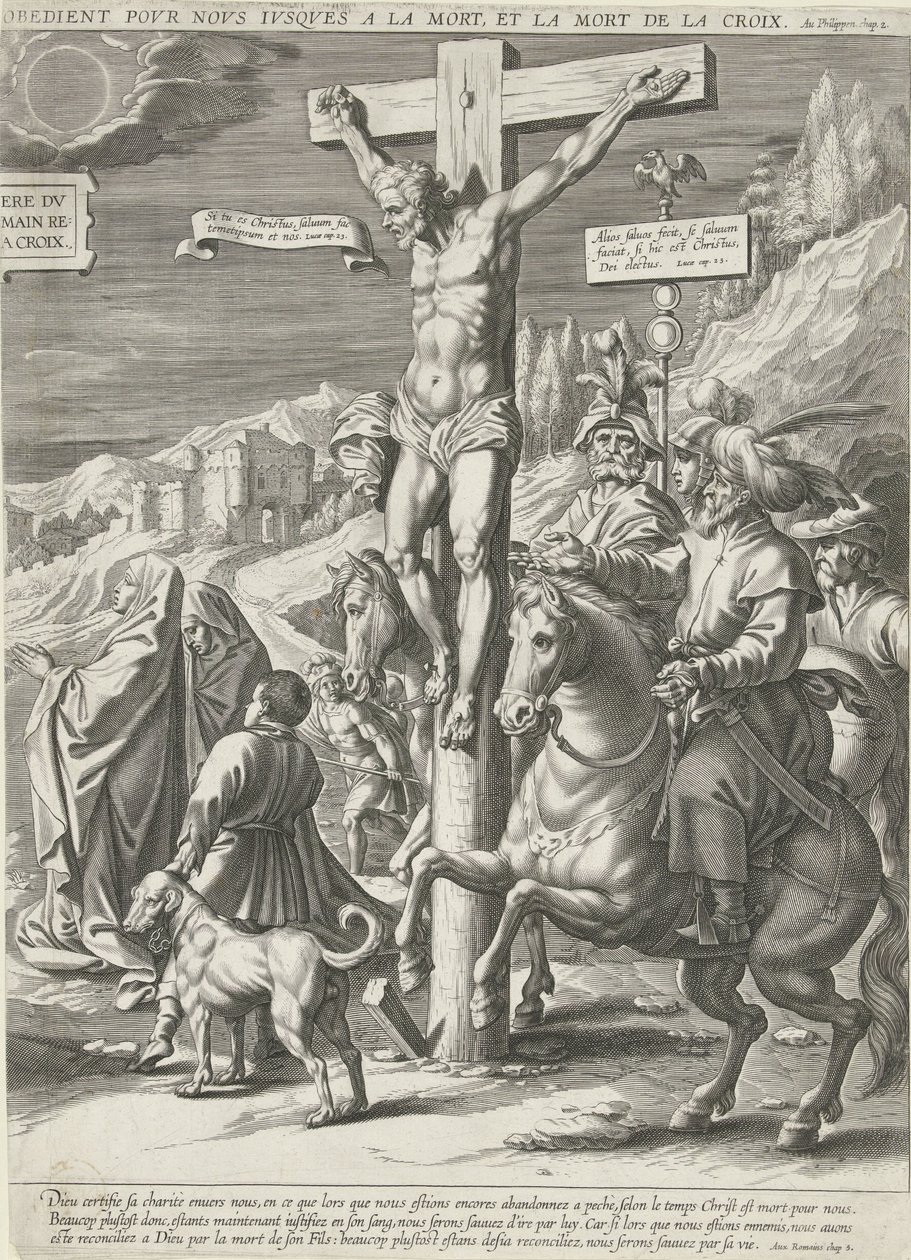 Kristi korsfestelse, høyre del av Pieter de Jode (I)