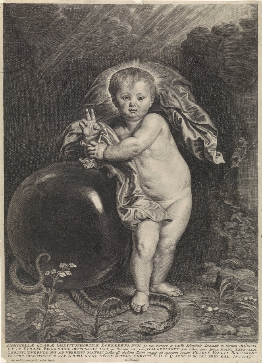 Kristusbarn med kule av Pieter de Jode (II)