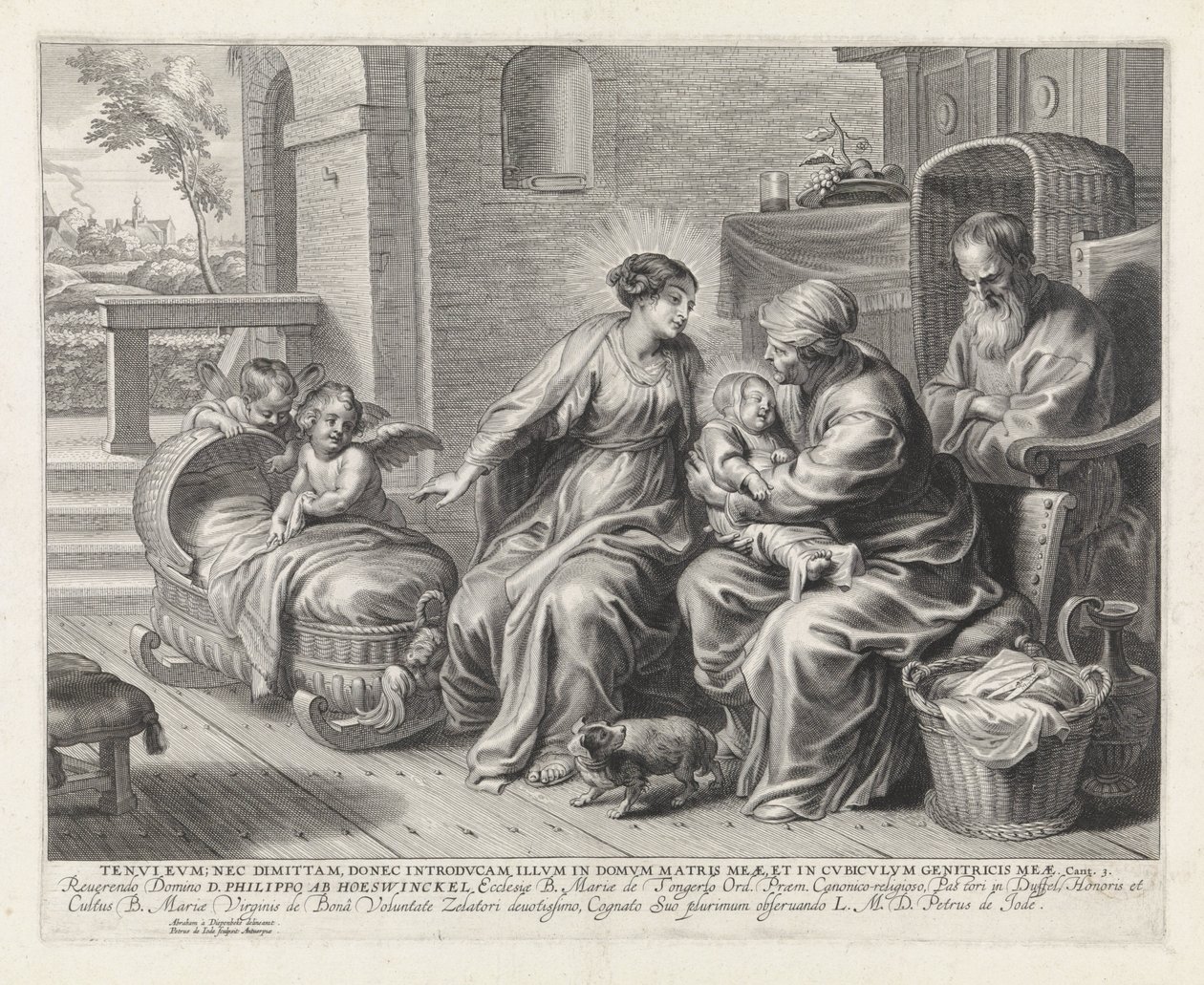 Den hellige familie og den hellige Anna av Pieter de Jode (II)