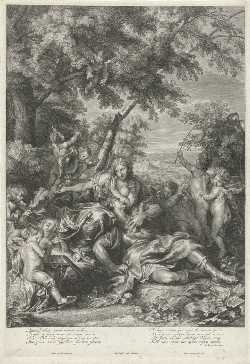 Rinaldo i Armida av Pieter de Jode (II)
