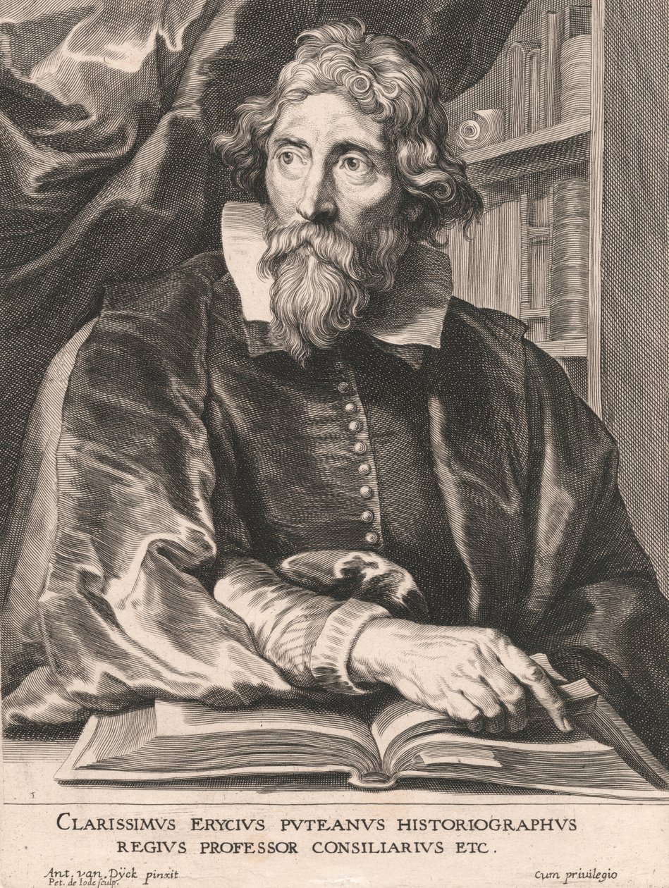 Den berømte Erycius Putean Historiographer, Royal Professor Councilor Etc. av Pieter de Jode
