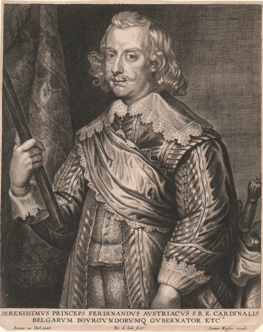 Mest rolig prins Ferdinand av Østerrike, SRE kardinal av belgierne, guvernør i Burgund, etc. av Pieter de Jode