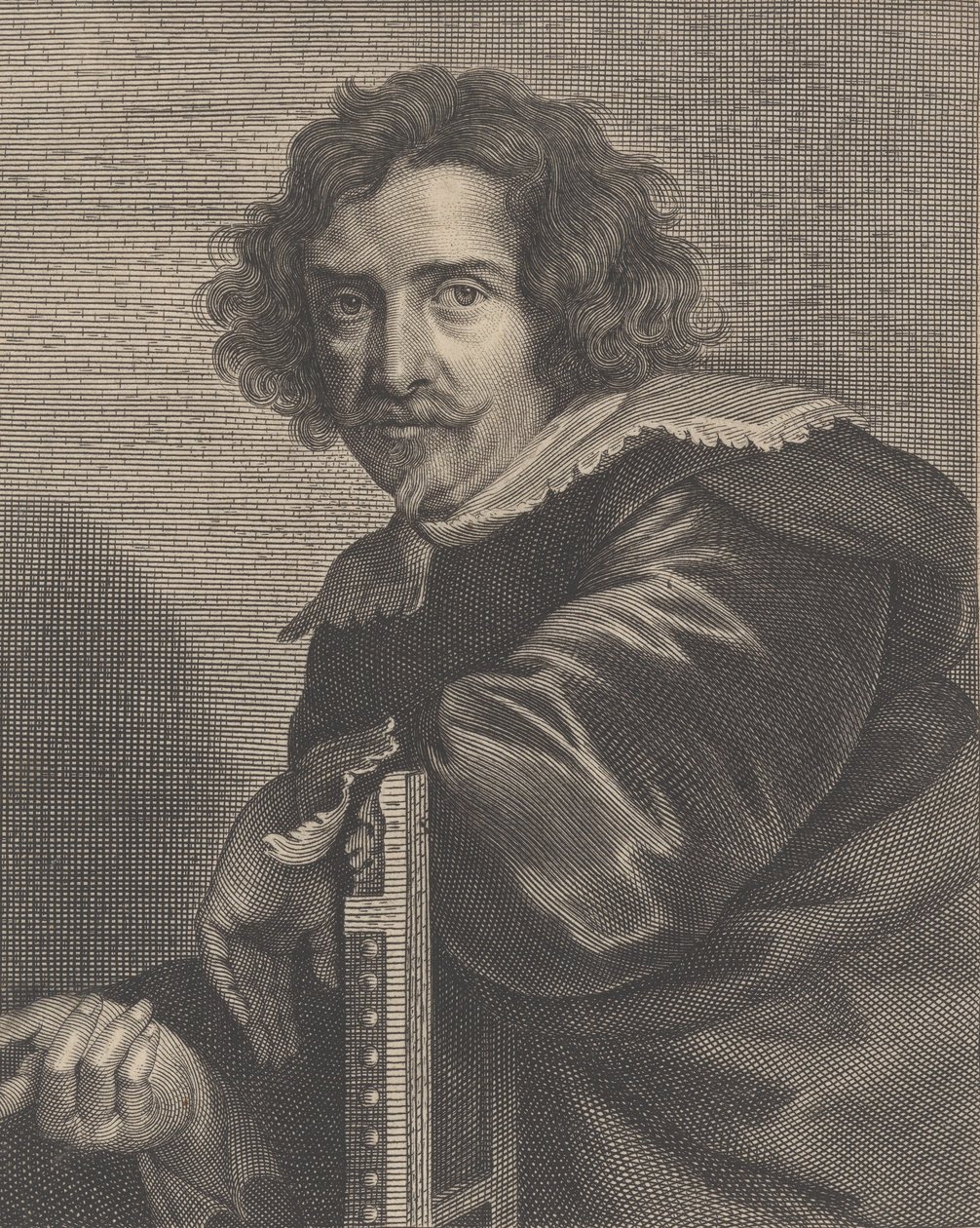 Portrett av Pieter de Jode den yngre, 1606-74. av Pieter de Jode II