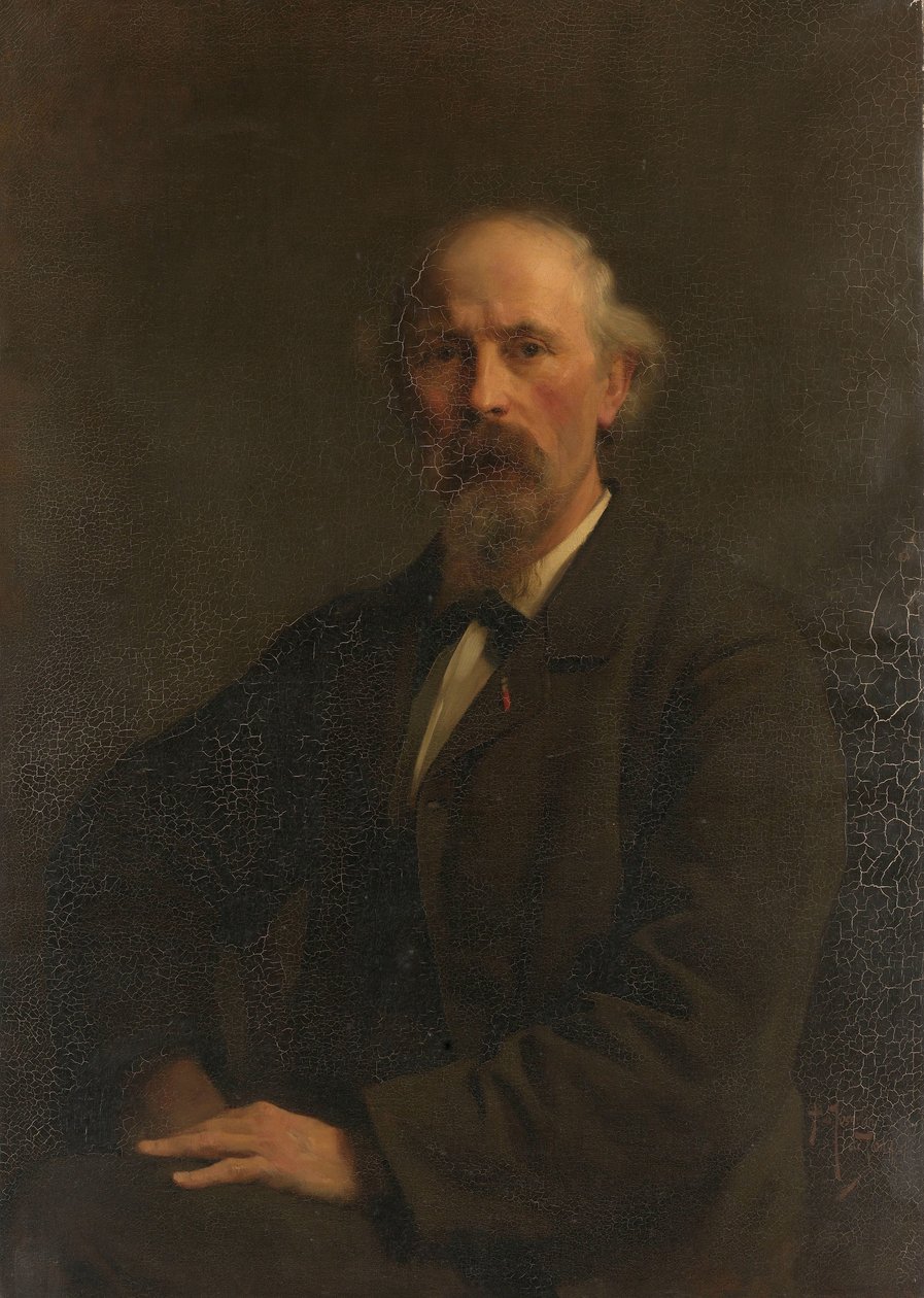 Portrett av Pieter Stortenbeker (1828-1898), maler av Pieter de Josselin