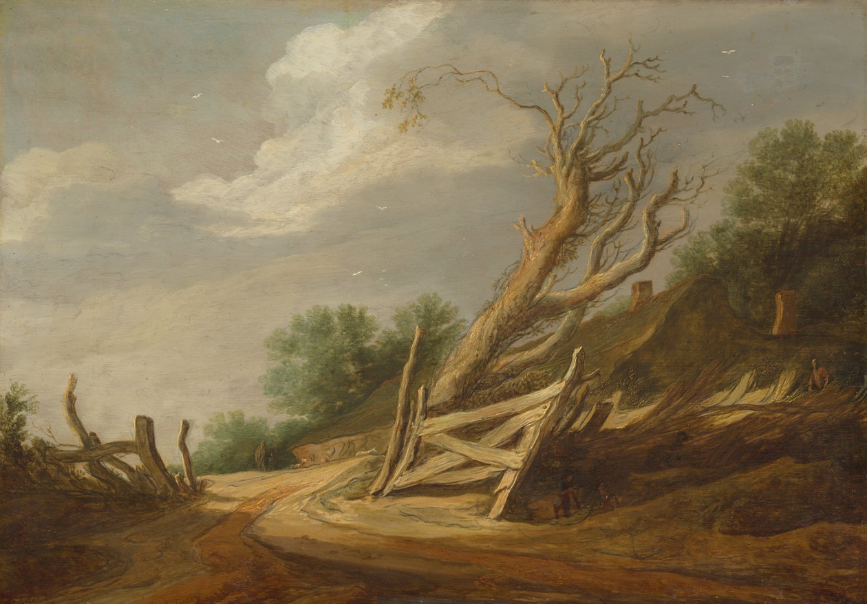Landskap med Åpen port av Pieter de Molijn