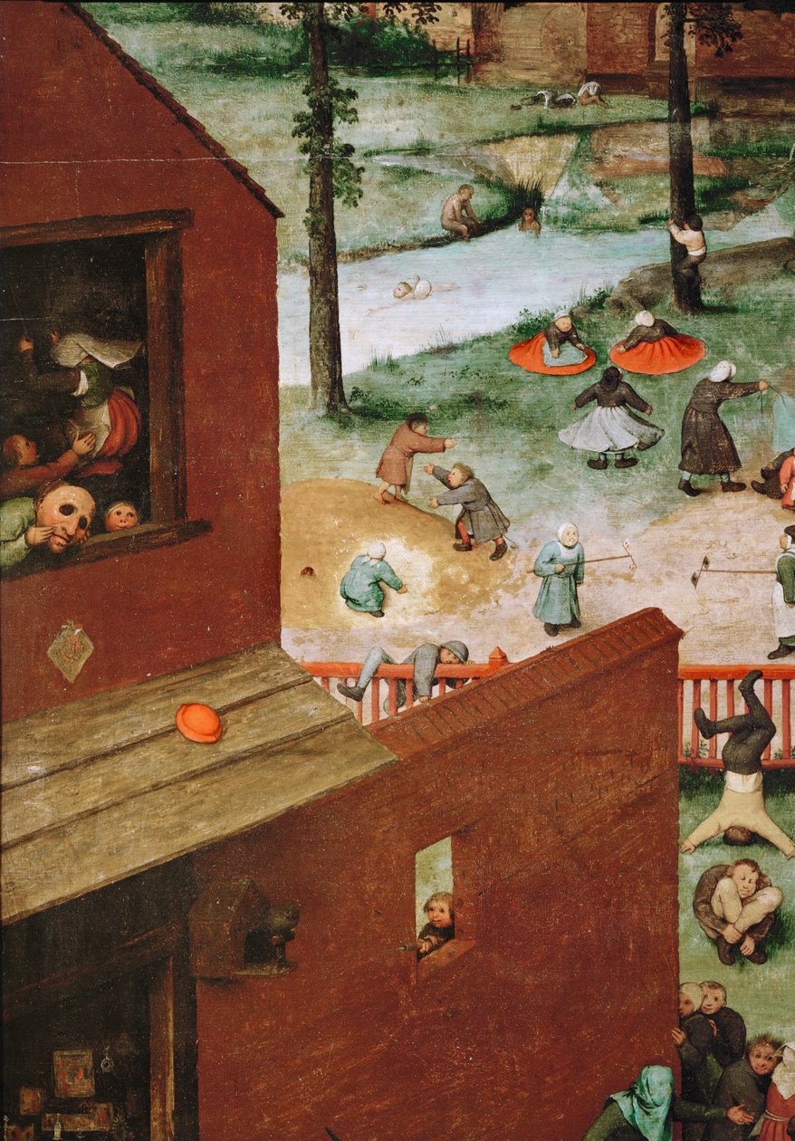 Barneleker (maleri på eik) av Pieter the Elder Bruegel