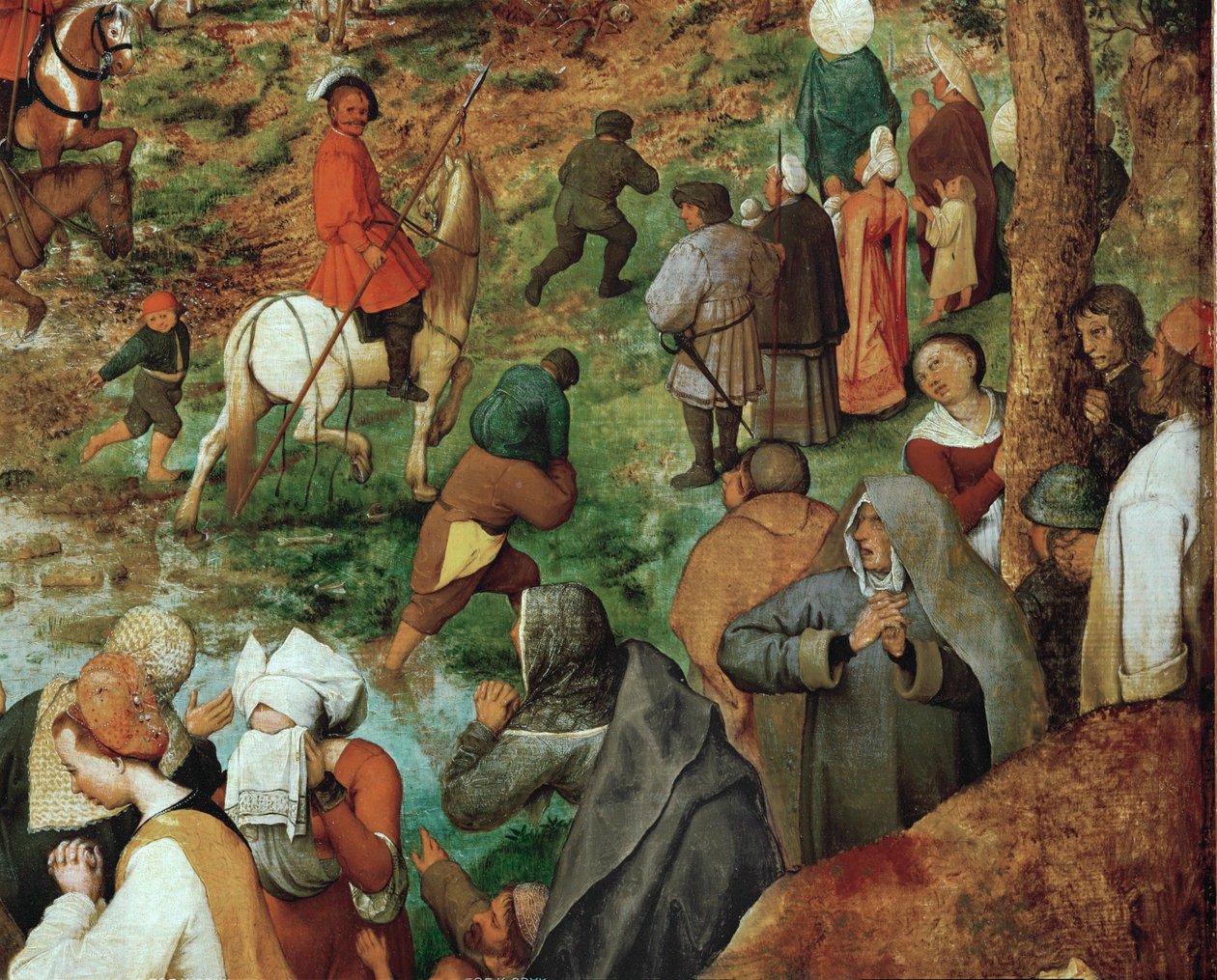 Jesus bærer korset (maleri på eik) av Pieter the Elder Bruegel