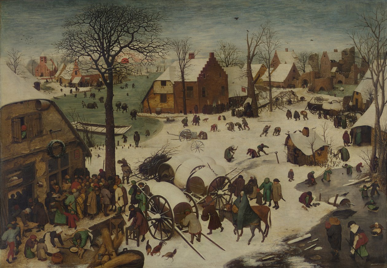 Folketellingen i Betlehem av Pieter Bruegel the Elder