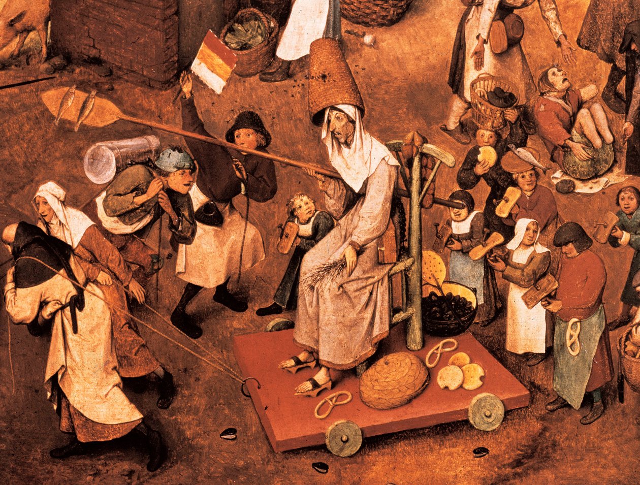 Kampen mellom karneval og fasten av Pieter Bruegel the Elder