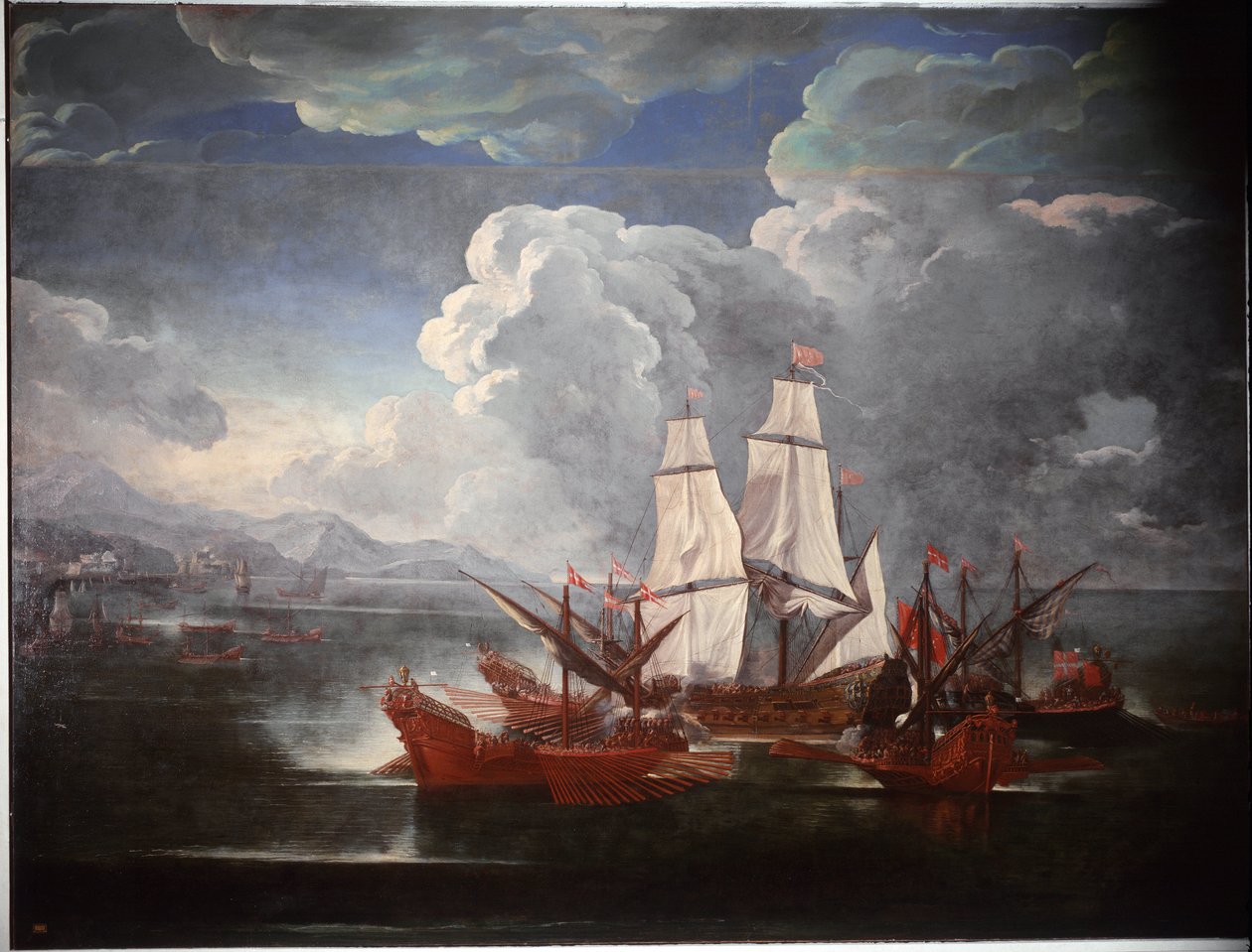 Slagskip (maleri av Pieter the Younger Mulier