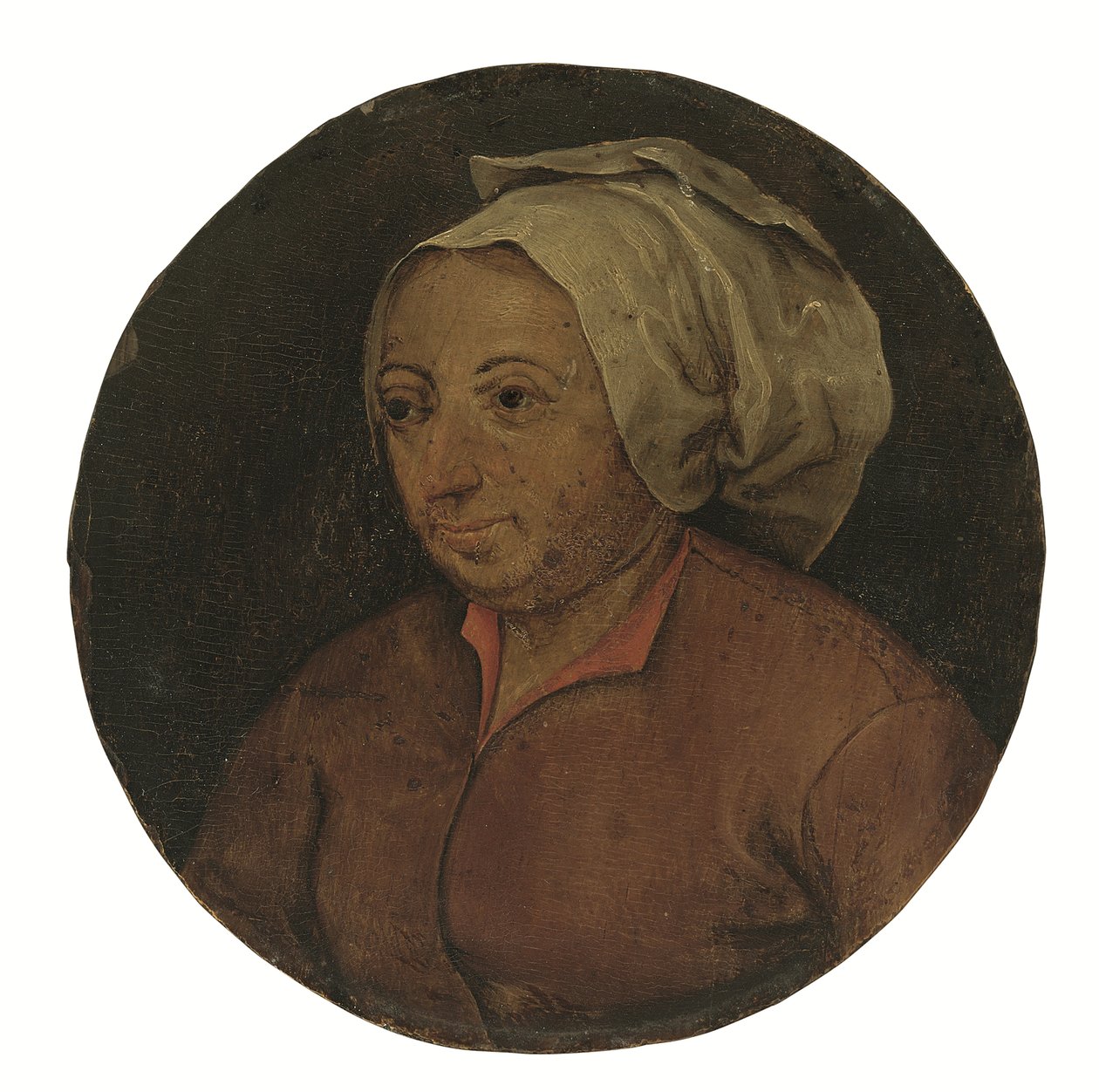 Hodet til en kvinne (olje på panel) av Pieter the Younger Brueghel