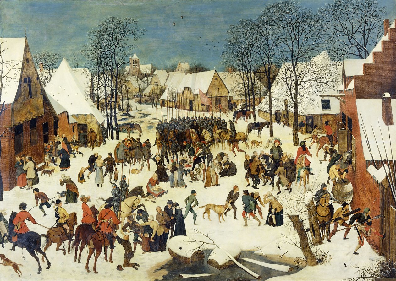 Massakren på de uskyldige; Le Massacre des Innocents, av Pieter Brueghel the Younger